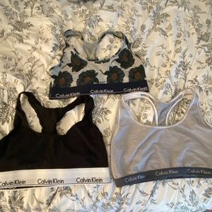 Calvin Klein size medium bras